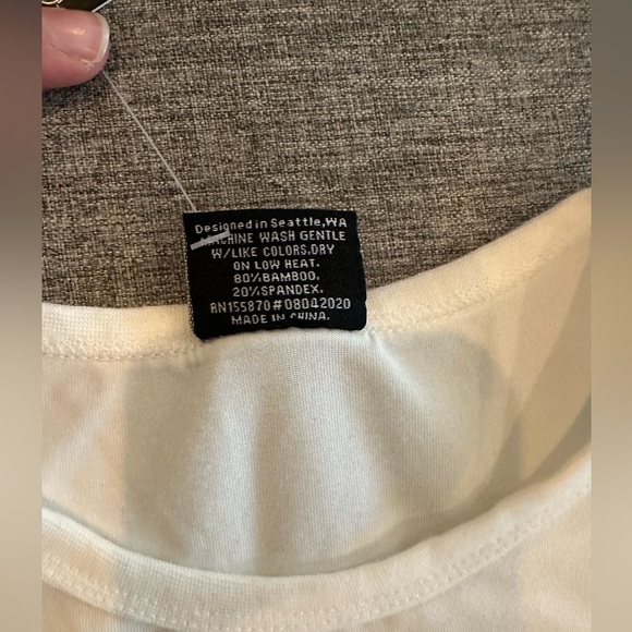 NWT Little Bipsy Off White Bamboo Pocket Tank - 3-4T - Picture 4 of 5